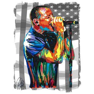 Chester Bennington Linkin Park Rock Music Poster Print Wall Art 18x24